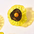 Murano Glass Wall Plates Set Blossoming Sunflower 2 Layers