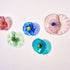 Colorful Hand Blown Glass Wall Plates Wall Mounted Floral Sconces