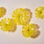 Hand Blown Glass Creative Pure cystal Yellow Wall Plate Wall Art Wall Flower Wall Mounted Sconces Home Decor Custom made Set