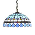 Elegant Pendant Light Tiffany Style Stained Glass Hanging Lamp