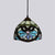Tiffany stained glass suspension light