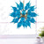 Sputnik Style Blown Glass Chandelier LED Blue Decorative Lighting